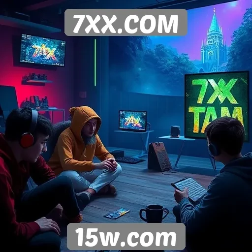 Interação da comunidade no site de jogos 7XX.COM